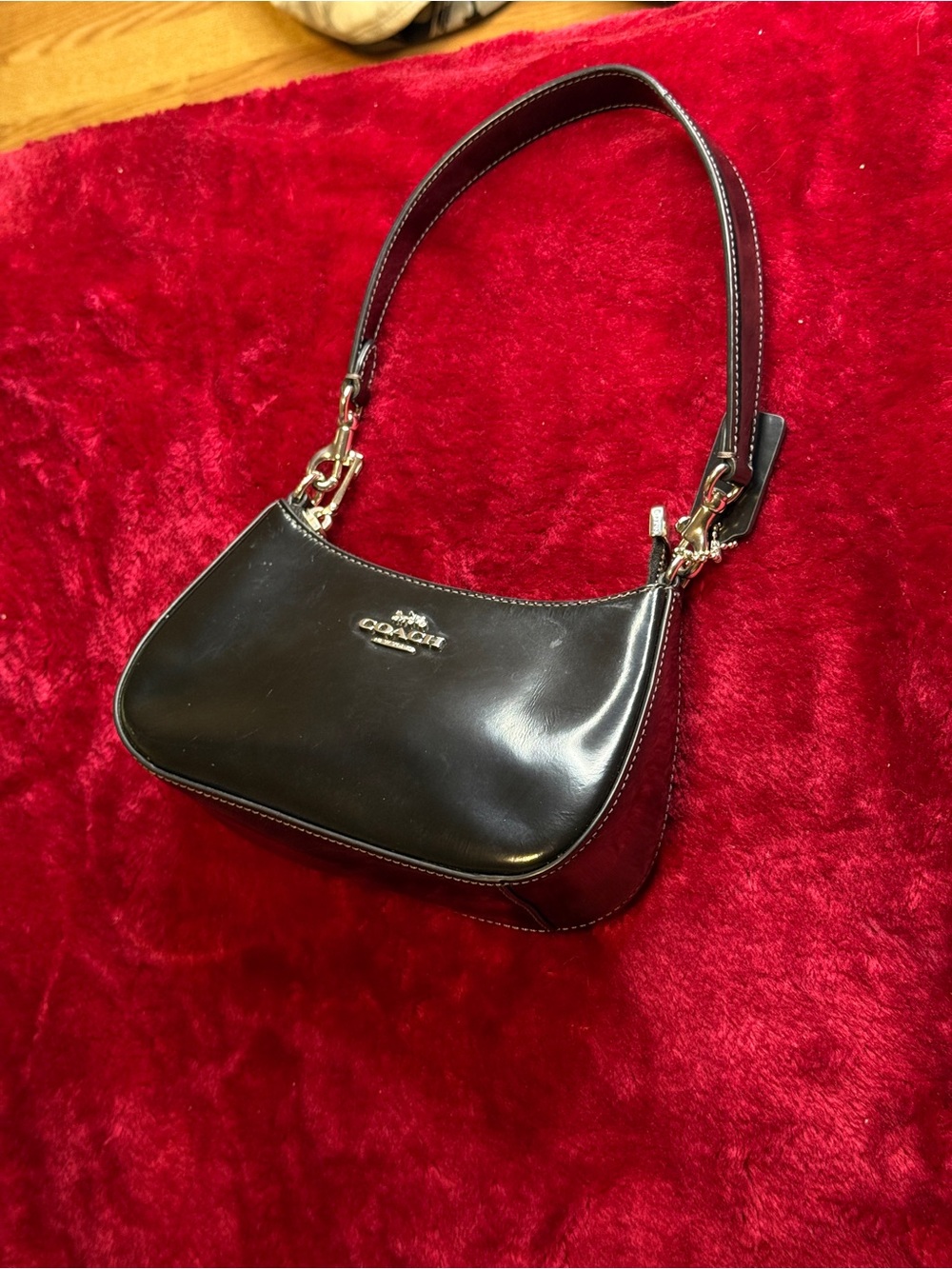 Coach teri mini Shoulder Bag with Silver Hardware - No long strap - Picture 7 of 10